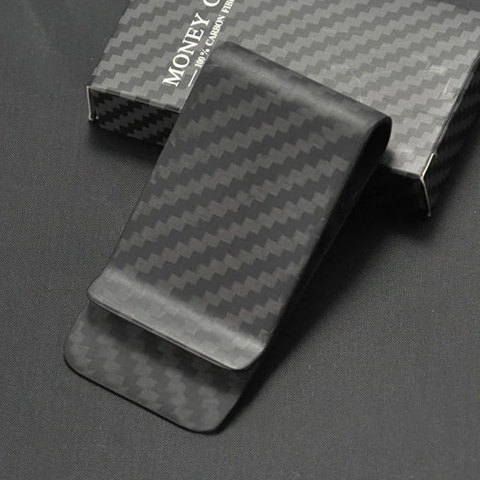 WAFJAMF Small Men's Slim Money Clip Stainless Steel Credit Business Card Holder Pocket Cash Wallet