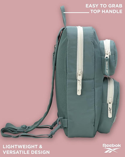 Reebok Unisex Crossbody Sling Bags – Compact Convertible Strap Cross Body Bag Travel Sling Bag - Gym & Travel Essential, Mikayla Green