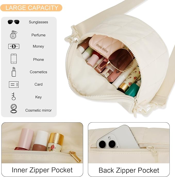 KKXIU Crossbody Sling Bag for Women Trendy Fanny Pack Vegan Leather Chest Bag | Trendy