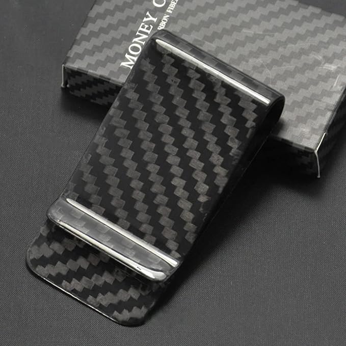 WAFJAMF Small Men's Slim Money Clip Stainless Steel Credit Business Card Holder Pocket Cash Wallet