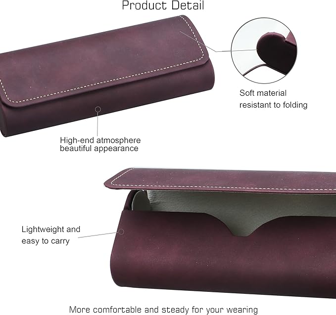 VisionGlobal Hard Shell Eyeglass Case for Eyeglasses and Sunglasses for Men/Women and Kids