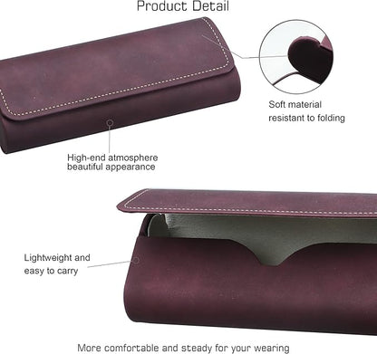 VisionGlobal Hard Shell Eyeglass Case for Eyeglasses and Sunglasses for Men/Women and Kids