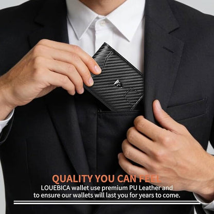 Money Clip Wallet for Men Slim Bifold Credit Card Holder Wallet Minimalist RFID Blocking Front Pocket Wallet