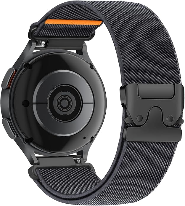 Elastic Nylon Band for Garmin Venu 3 4 2/Forerunner 965 265,22mm Quick Release Stretchy Sport Fabric Parachute Buckle Watch Band for Samsung Galaxy 3 45mm/Watch 46mm/Gear S3 Frontier/Classic Strap