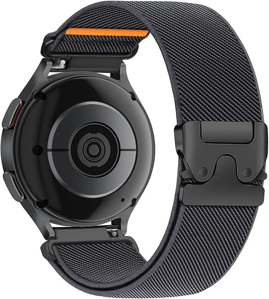 Elastic Nylon Band for Garmin Venu 3 4 2/Forerunner 965 265,22mm Quick Release Stretchy Sport Fabric Parachute Buckle Watch Band for Samsung Galaxy 3 45mm/Watch 46mm/Gear S3 Frontier/Classic Strap