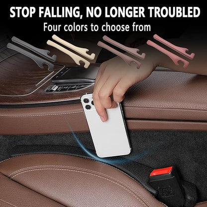 2Pcs Car Seat Gap Filler Set,Seat Gap Organizer, No Drop Seat Guard,Car Seat Accessories,Drop seat Gap fillers Between Seat and Console Stop Things from Dropping (Claret 2Pcs)