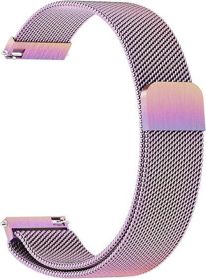 Vanjua 18mm 19mm 20mm 22mm Watch Band Quick Release Replacement Wristbands, Stainless Steel Metal Mesh Loop Adjustable Magnetic Replacement Straps Bands for Men Women