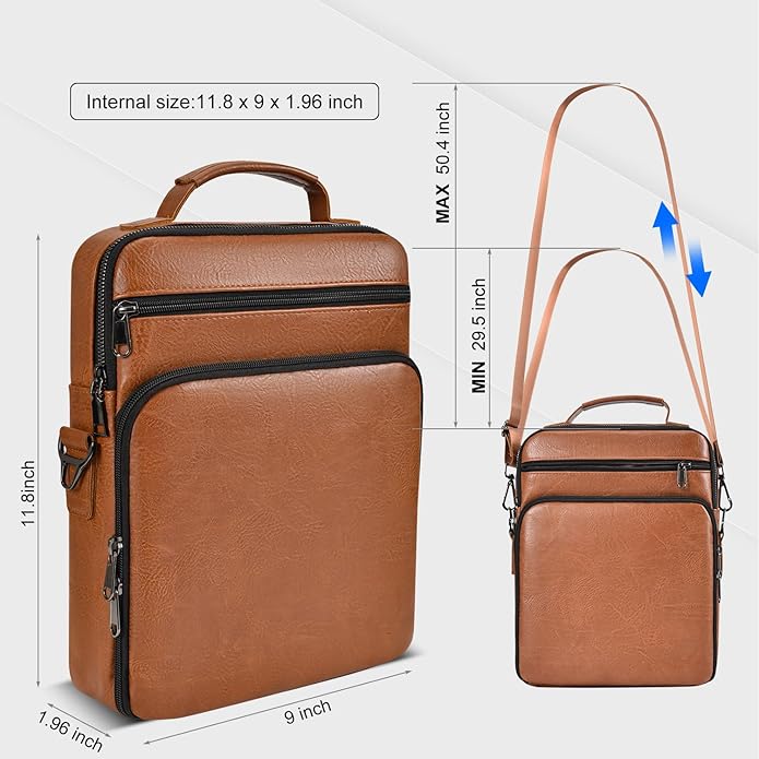 Crossbody Bags for Women and Men, Medium Leather Ladies Shoulder Cross body Bag Sling Travel Purses Handbags