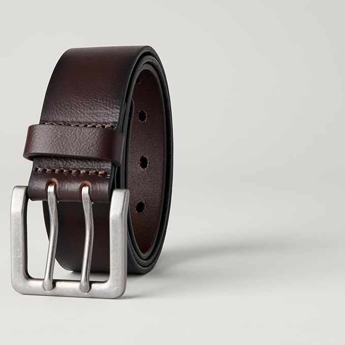 Amazon Essentials AE - Accessories Men's Double Prong Leather Belt