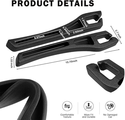 No Drop Seat Guard, Car Seat Gap Filler, Car Gap Filler Organizer, Universal Drop Seat Guards for Cars, Car Accessories Interior Prevent Stop Cellphone Wallet Keys Coins and Card from Dropping