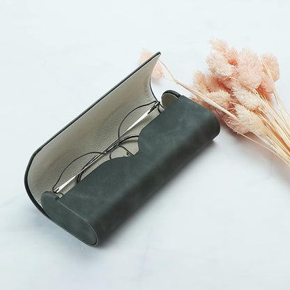 LifeArt Eyeglass Case Hard Shell, Portable Sunglass Case for Women and Men, fashionable PU Leather Eyeglass Case, Lightweight