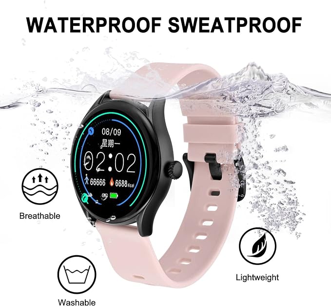 BISONSTRAP Silicone Watch Bands, Slim Watch Straps with Quick Release, 20mm, Pink with Black Buckle