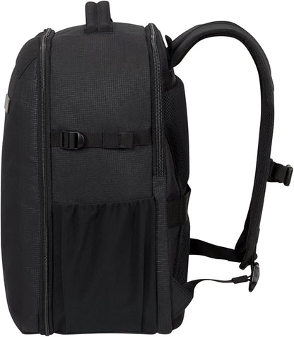 Samsonite Roader Cabin Backpack 40 x 30 x 20 cm Hand Luggage for Ryanair, Wizz Air & Vueling, Underseat Bag with Laptop Compartment 15.6 Inches, 26 L, 0.70 kg, Black (Deep Black)