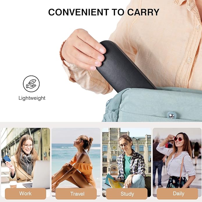 Marvolia Glasses Case Hard Shell - PU Leather Eyeglass Cases Eyeglasses Case for Sunglasses Eye Glasses Cases