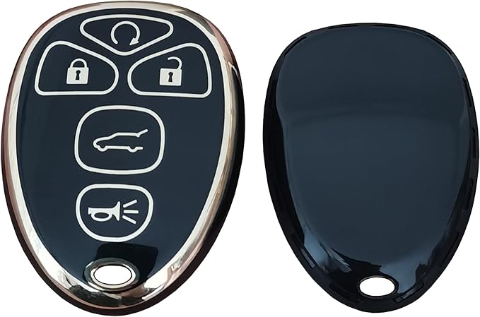 for Chevrolet Key Fob Cover Fit for Chevy Suburban Tahoe Traverse Buick Enclave Cadillac Escalade GMC Yukon