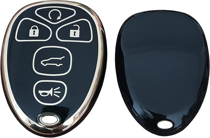 for Chevrolet Key Fob Cover Fit for Chevy Suburban Tahoe Traverse Buick Enclave Cadillac Escalade GMC Yukon