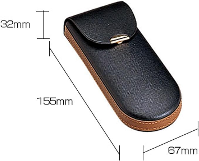 [Amazon.co.jp Limited] Glasses Case, Semi-Hard, Vertical, Compact, Thin, Monocoque, Slim, Portable, Convenient