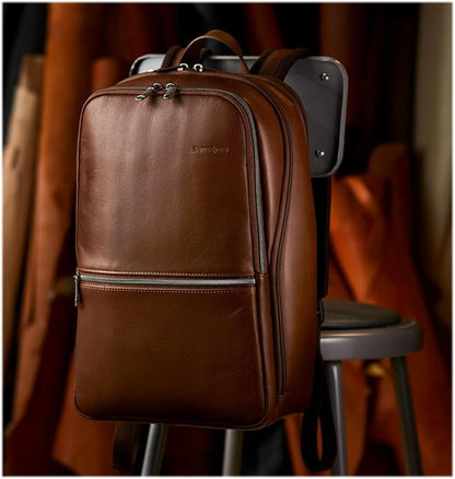 Samsonite Classic Leather Slim Backpack