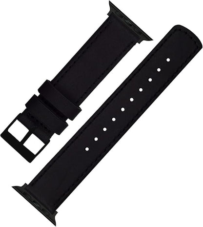 BARTON WATCH BANDS - Top Grain Leather Watch Bands Compatible with Apple Watch Models - 1, 2, 3, 4, 5, 6, 7, 8, 9, 10, SE, Ultra & Ultra 2