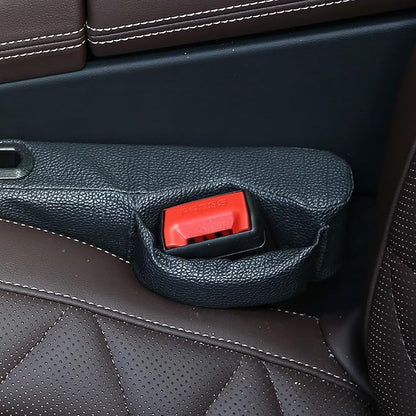Car Seat Gap Filler 2 Pack,Car Seat Gap Filler Organizer,Car Seat Gap Plug with Storage Slot,3 in 1 Car Seat Gap Filler,Prevent Small Items from Falling(Black)