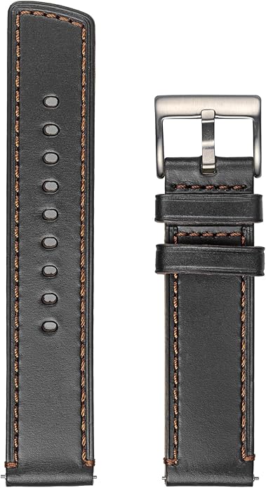 hemsut h Leather Watch Bands for Men, Horween Quick Release Leather Watch Strap Vintage Watch Replacement Wrap of 18mm, 20mm, 22mm