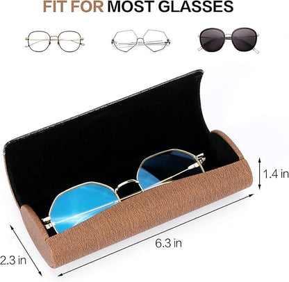 Vemiss Hard Shell Eyeglass Cases, Lightweight Portable Glasses Case for Women Men