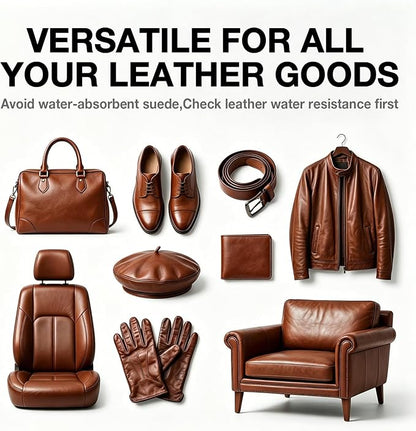 Medium Brown Leather Repair Kit, Leather Recoloring Balm – Restore & Repair Faded Leather on Couches, Car Seats, Shoes & Furniture | Leather Color Restorer & Conditioner | Easy DIY Application