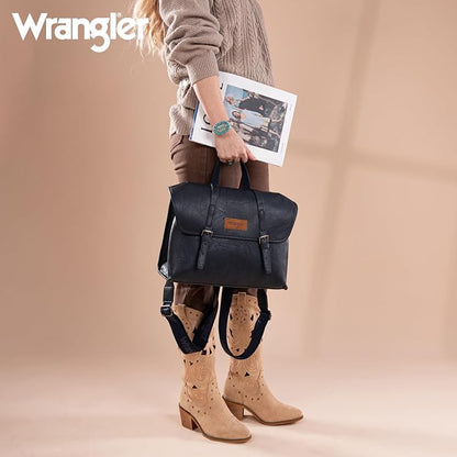 Wrangler Laptop Bag for Women Messenger Bag Briefcase Computer Backpack Convertible Satchel Bag