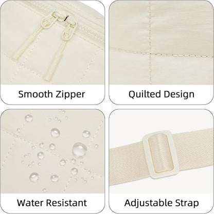 KKXIU Crossbody Sling Bag for Women Trendy Fanny Pack Vegan Leather Chest Bag | Trendy