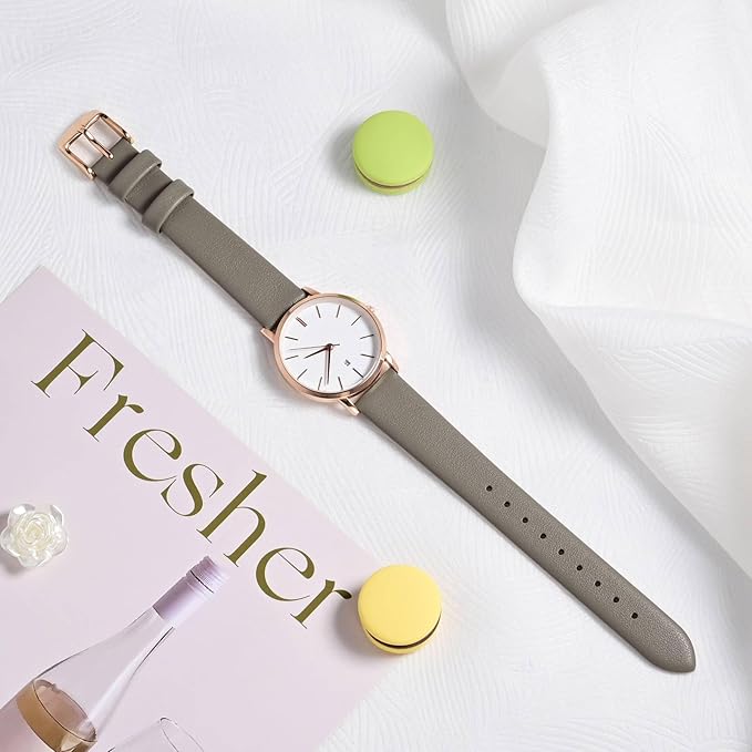 ANNEFIT Watch Bands for Men Women, Top Grain Leather Watch Strap with Quick Release, Band Width 12mm 13mm 14mm 16mm 18mm 20mm 22mm