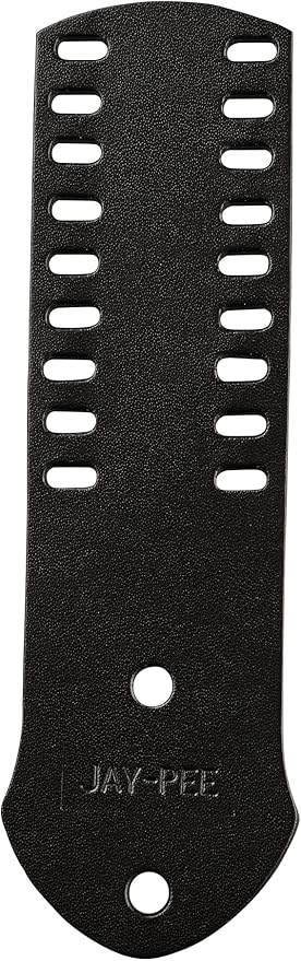 Jay-Pee Police Citation Bar and Badge Holder Nine Bars Genuine Leather Black