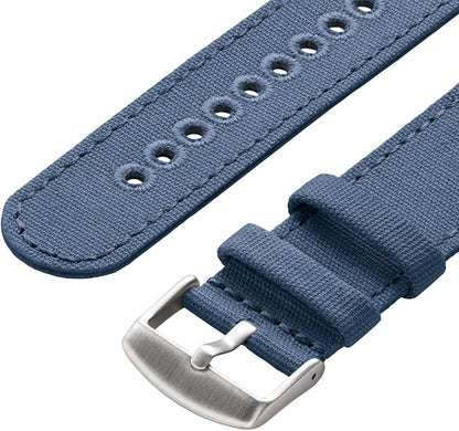 Archer Watch Straps - Canvas Quick Release Watch Bands (Classic Denim Blue, 20mm)