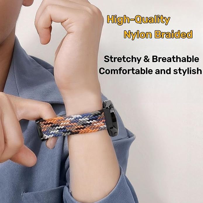 Mazoft Braided Sport Band Compatible with Samsung Galaxy Watch Band 7/FE/6/5/4/3 & Watch 5 Pro & 6/4 Classic &Gear S3/S2, 20mm & 22mm watch band for Samsung Watch 47mm 46mm 45mm 44mm 40mm 43/42/41mm