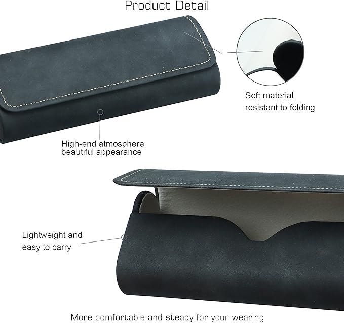 VisionGlobal Hard Shell Eyeglass Case for Eyeglasses and Sunglasses for Men/Women and Kids