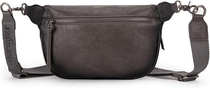 Wrangler Large Fanny Packs for Women Waist Bag Travel Belt Bags Crossbody Sling Purse