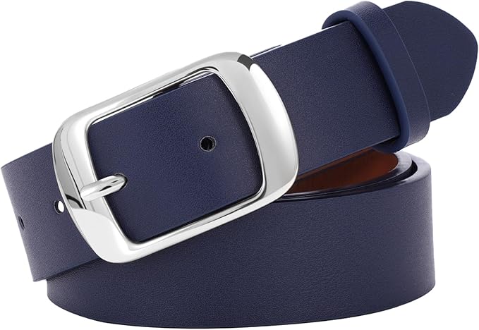 SUOSDEY Women Belts For Jeans Dresses Pants Ladies Leather Waist Belt with Elegant Buckle, Width 1.3"