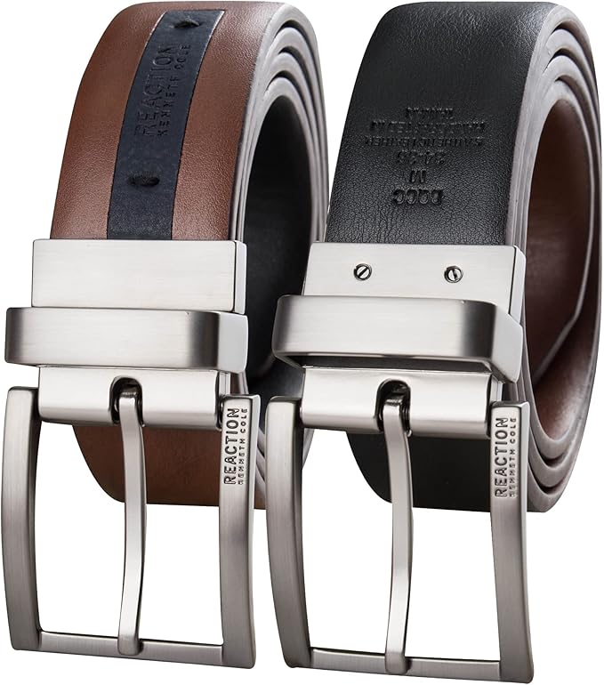 Kenneth Cole REACTION Men's 2-in-1 Reversible Dress Belt