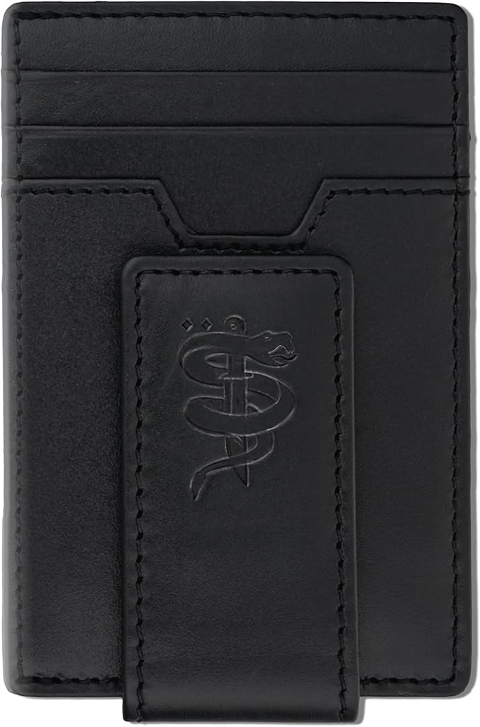 BULL GUARD Magnetic Money Clip Men's Wallet Crafted from Genuine Leather, Slim Front Pocket Minimalist Card Case RFID Secure | Magnetic Money Clip, Slim, Front Pocket, Minimalist, Card Case