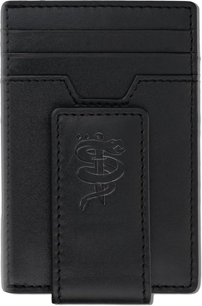 BULL GUARD Magnetic Money Clip Men's Wallet Crafted from Genuine Leather, Slim Front Pocket Minimalist Card Case RFID Secure | Magnetic Money Clip, Slim, Front Pocket, Minimalist, Card Case