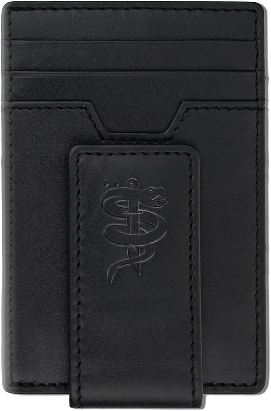 BULL GUARD Magnetic Money Clip Men's Wallet Crafted from Genuine Leather, Slim Front Pocket Minimalist Card Case RFID Secure | Magnetic Money Clip, Slim, Front Pocket, Minimalist, Card Case