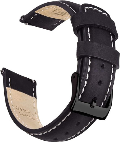 Ritche Christmas Gift Quick Release Leather Watch Bands Genuine Watch Straps for Men Women Top Grain Leather Watch Strap, White Elephant Gifts, Stocking Stuffers for Men, Father's Day gifts
