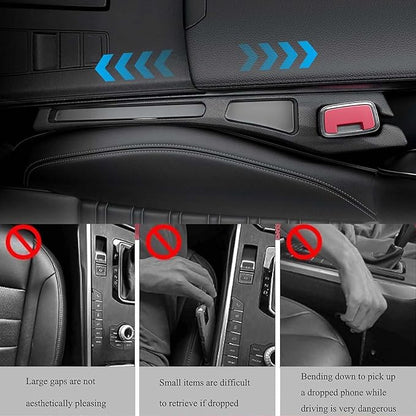 No Drop Seat Guard, Car Seat Gap Filler, Car Gap Filler Organizer, Universal Drop Seat Guards for Cars, Car Accessories Interior Prevent Stop Cellphone Wallet Keys Coins and Card from Dropping