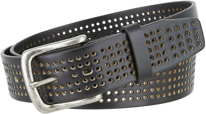 Western Floral Engraved Embossed Tooled Genuine Leather Belt Strap or Belt 1-1/2"(38mm) Wide, Multi-Style Options