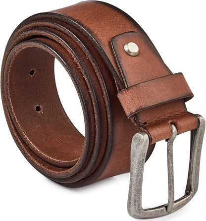 Real Full Grain Harness Cow Leather Belt for Men 38mm Width Casual Retro look Vintage style Handmade Valentine Gift