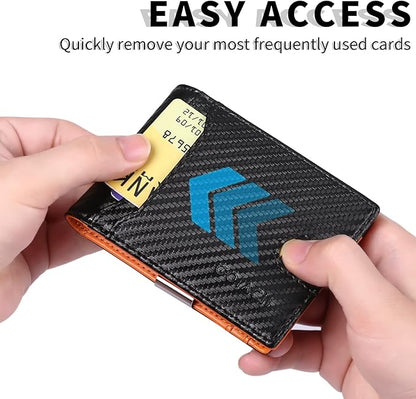 Slim Money Clip Wallet for Men RFID Blocking Bifold Minimalist Front Pocket Wallet, Credit Card Holder for Men Gift