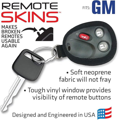 Lucky Line Flexible Remote Skin, GM Models, 1 Pack (48901) , Black