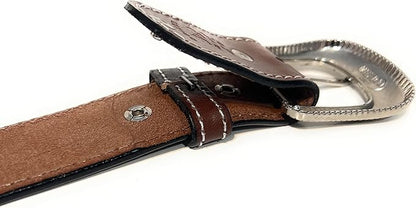 Men's Heavy Duty Genuine Leather Basket Weave Western Casual or Work Belt
