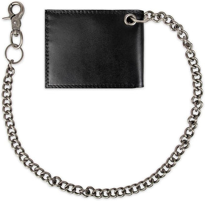 Dickies Men's RFID Everyday Leather Bifold Chain Wallet Black
