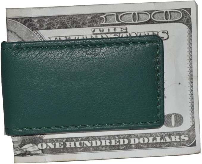 LB LEATHERBOSS Men's New Leather Strong Magnetic Money Clip