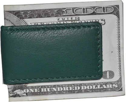 LB LEATHERBOSS Men's New Leather Strong Magnetic Money Clip